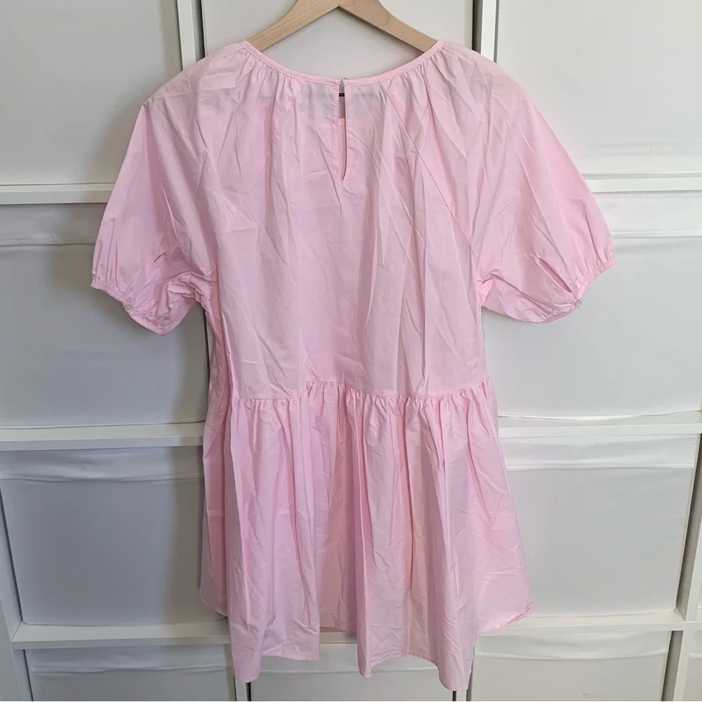 Hill House Francesca Puff Sleeve Top in Pink